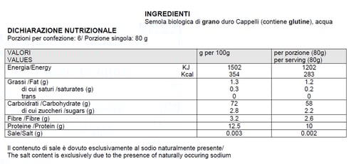 Felicetti Monograno Senatore Cappelli BIO - Penne
