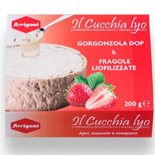 Gorgonzola DOP e Fragole Liofilizzate linea Il Cucchia LYO 200g