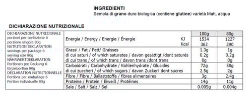 Felicetti monograno Matt - Pache 500g