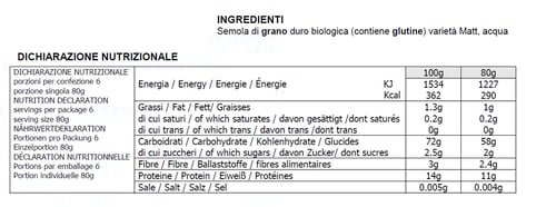 Felicetti monograno Matt - Spaghetti
