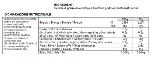Felicetti monograno Matt - Conchiglioni 500g