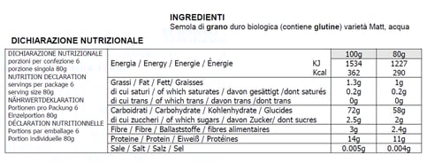 Felicetti monograno Matt - Sedani 500g