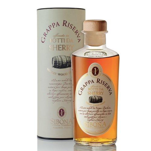 Grappa Riserva envelhecida em barris de xerez 500ml