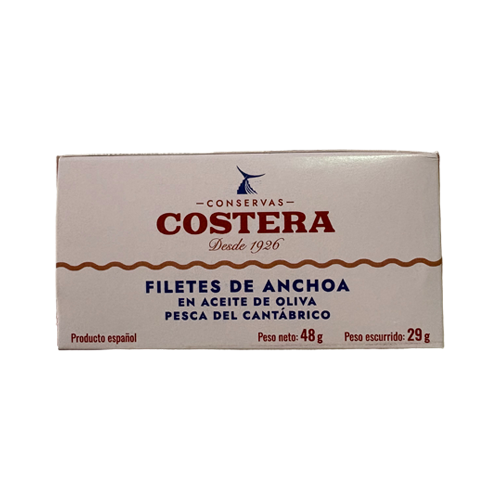 Filetes de anchoas del Cantábrico Costera 48 g