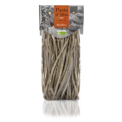 Tagliatelle met biologische basilicum, 250 g