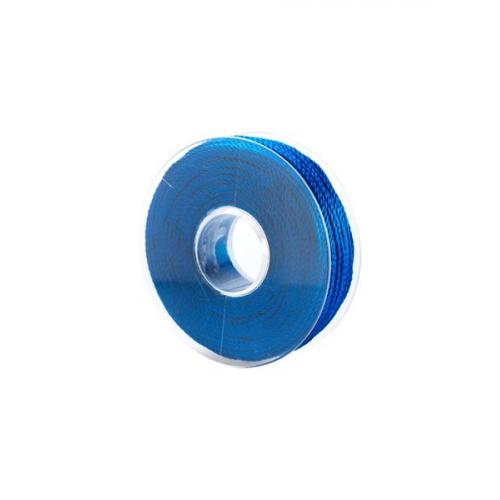 Koord in blauwe viscose, 50 meter