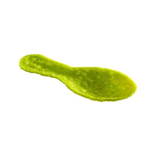 Green spoon-shaped wafer, spinach flavor - 60 pieces