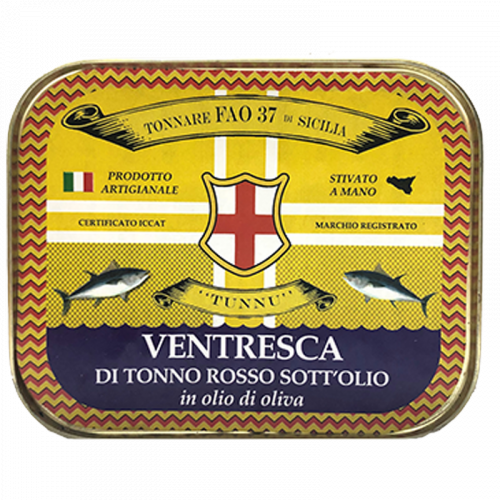 Ventresca di Tonno Rosso sott’olio in olio di oliva 330g