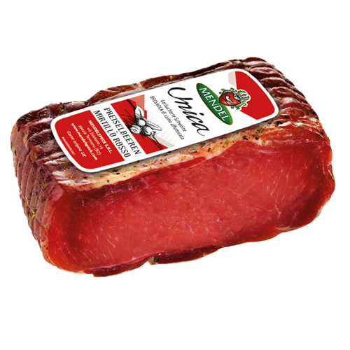 Bresaola de suíno defumada com mirtilo 350g - Mendelspeck