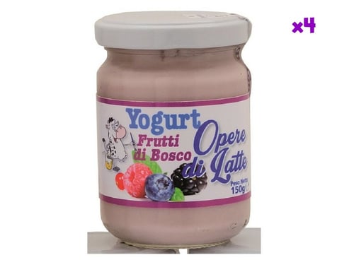 Yogurt ai Frutti Rossi 150g, 4 pezzi