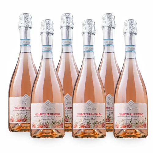 Chiaretto di Bardolino DOC Spumante Brut - 6 bottiglie - Il Pignetto