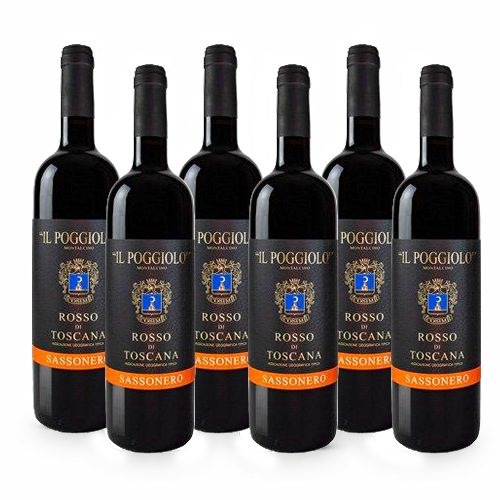 Sasso Nero Rosso IGT Toscana - 6 bottiglie - Il Poggiolo