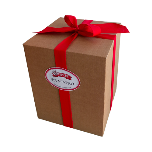 Hand-wrapped tall butter panettone
