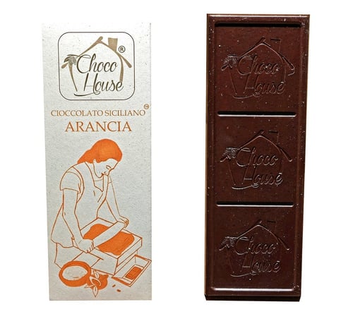 Cioccolato Siciliano Fondente all'Arancia 50g