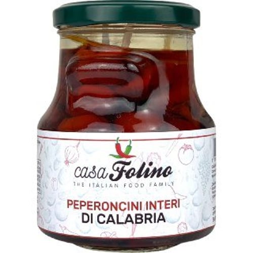 Peperoncini Ciliegini di Calabria interi sott'olio 314g