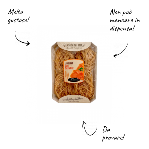 Linguine with salmon
