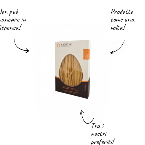 Durum wheat fettuccine with egg 250g