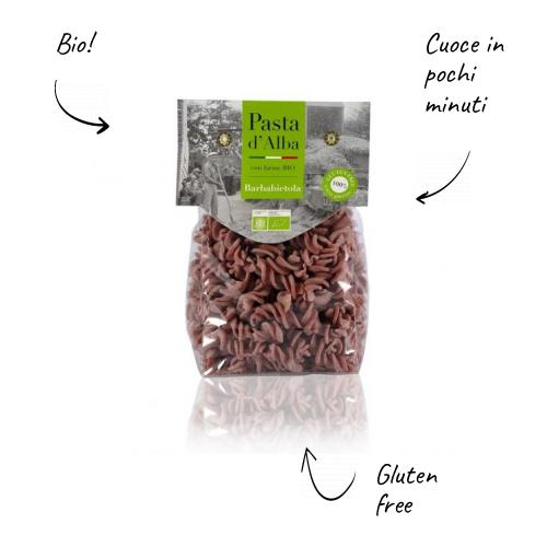 Pasta alla Barbabietola - fusilli BIO senza glutine 250g
