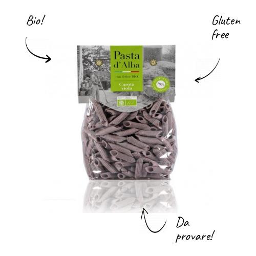 Penne di Sorgo con Carota Viola BIO senza glutine 250g