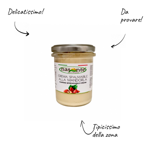 Smeerbare crème met amandelen, 200 g