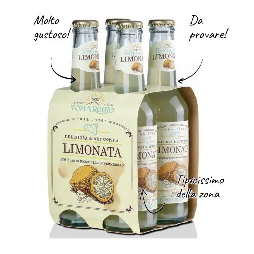 Limonada Femminello com limões, 275ml, caixa com 4 garrafas