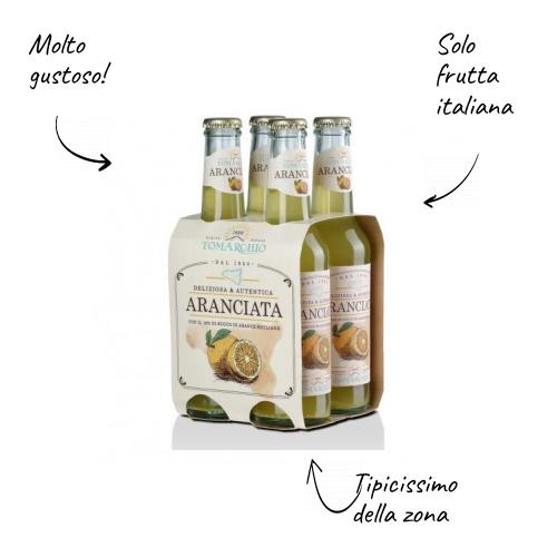 Laranja com laranjas sicilianas 275ml Caixa de 4 garrafas