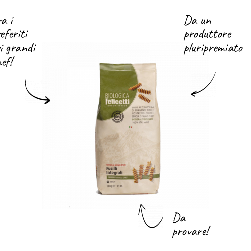 Felicetti Grano Duro Integrale Biologico - Fusilli