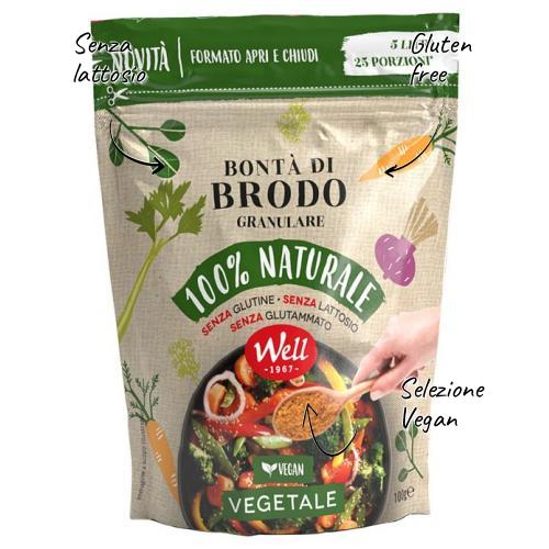 Bondade do caldo de vegetais concentrado 100g