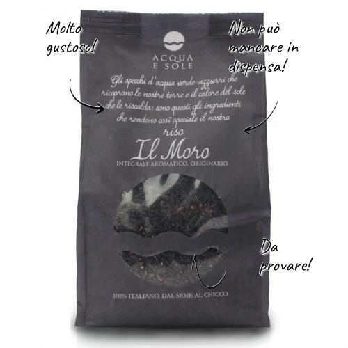 Arroz preto integral “Il Moro” 1 kg