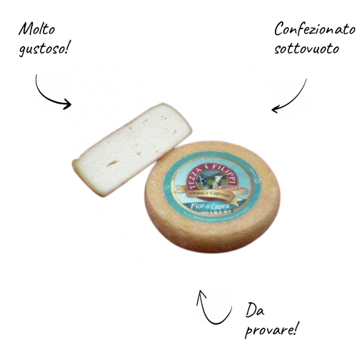 Fresh Goat Caciottina Whole Form 250g