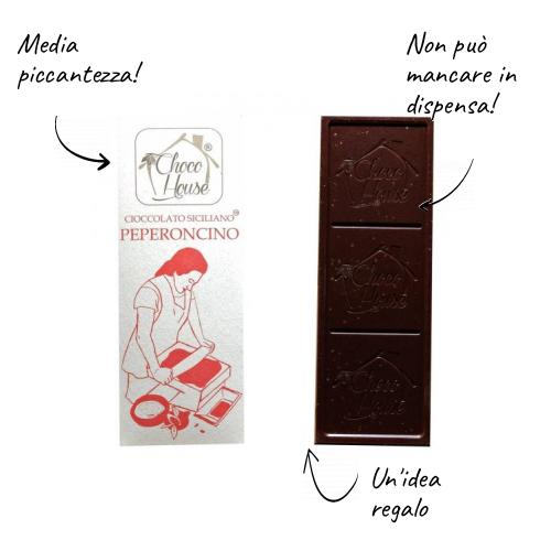 Chocolate preto siciliano com pimenta 50g