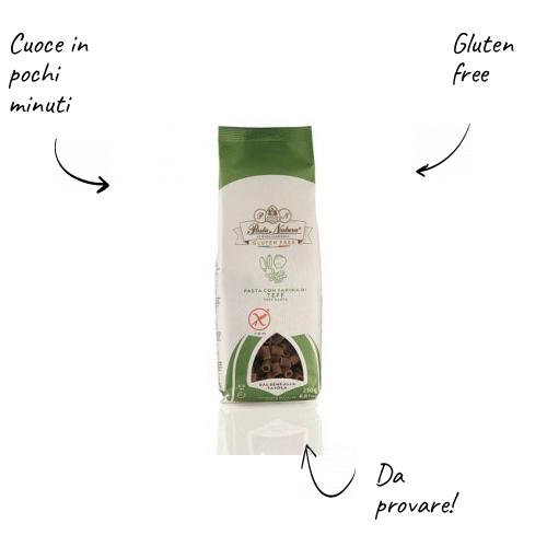 Glutenvrije vingerhoedjes van Teff, maïs en rijst, 250 g
