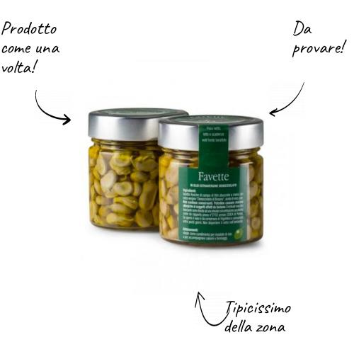 Sardinische Favettebohnen in entkerntem EVO-Öl von Bosana 240 g