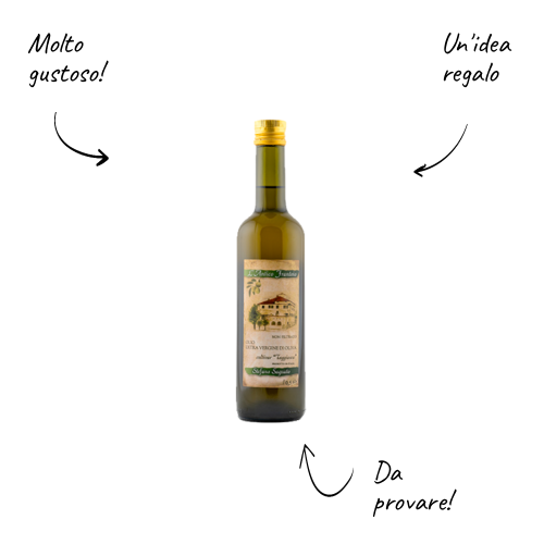 Olej EVO "Taggiasca" nefiltrovaný (500ml) - Saguato