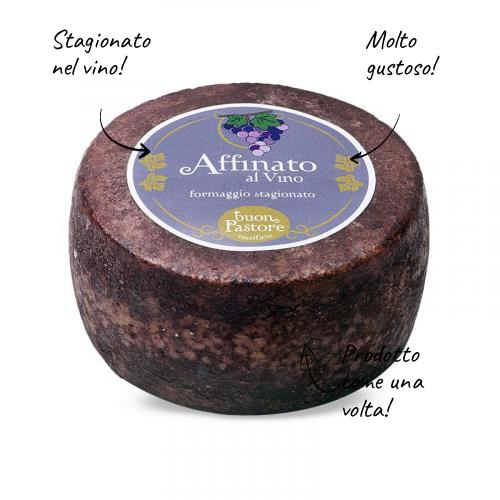 Aged Pecorino Refined in Wine 300g