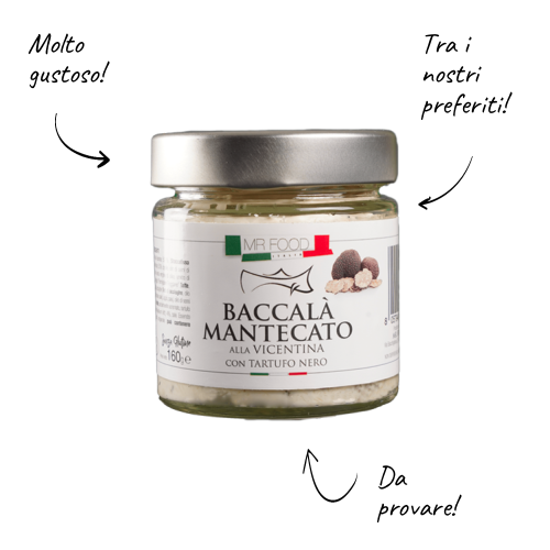 Baccalà Mantecato alla Vicentina con Tartufo Nero 160g