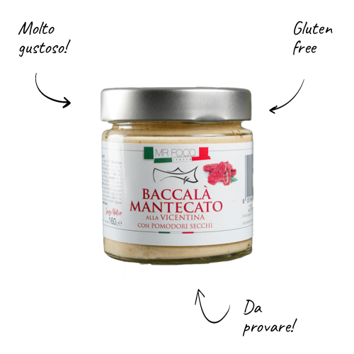Baccalà Mantecato alla Vicentina con Pomodori Secchi 160g