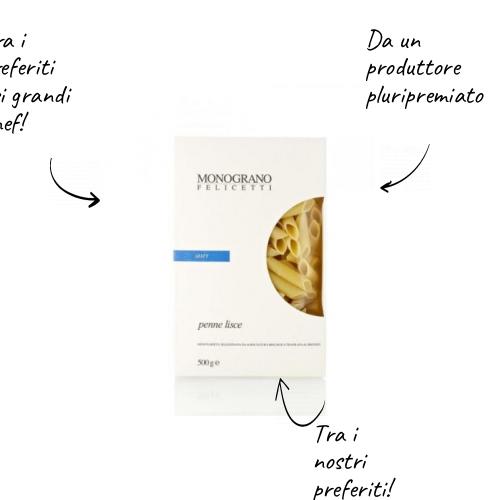 Felicetti monograno Matt - Penne lisce 500g