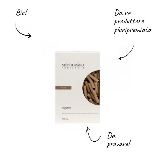 Felicetti monograno Farro BIO - Rigatini 500g