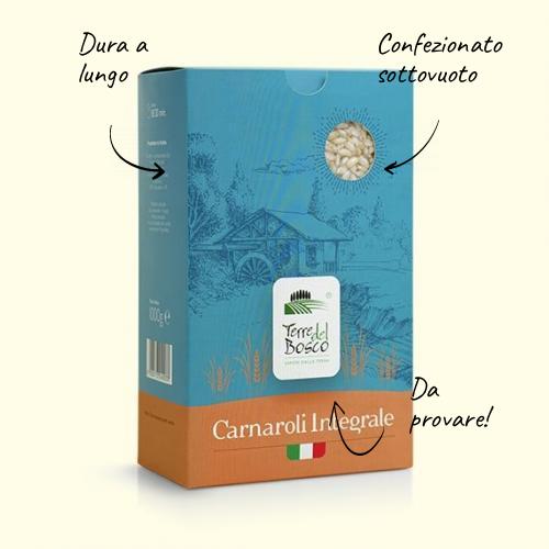 Riso Carnaroli integrale sottovuoto 1kg