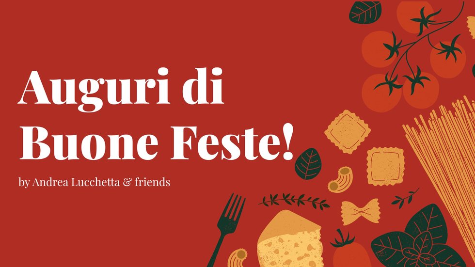 Vrolijk kerstfeest van Andrea Lucchetta en Spaghetti & Mandolino