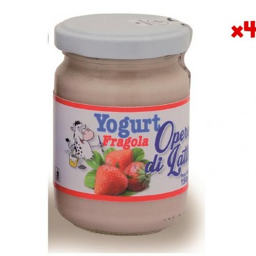 Yogurt alla Fragola 150g, 4 pezzi: Prezzo e Vendita Online