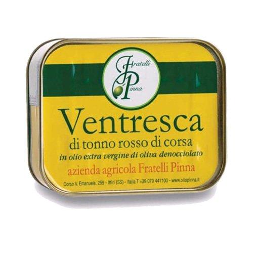 Ventresca di Tonno Rosso in olio EVO denocciolato di Bosana 350g - Fratelli Pinna